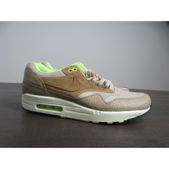 Nike Air Max 1 PRM Shoes Mens Size 10.5 Safari String Sneakers 512033-203 Gym main image 5